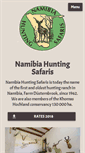 Mobile Screenshot of namibiahunt.net